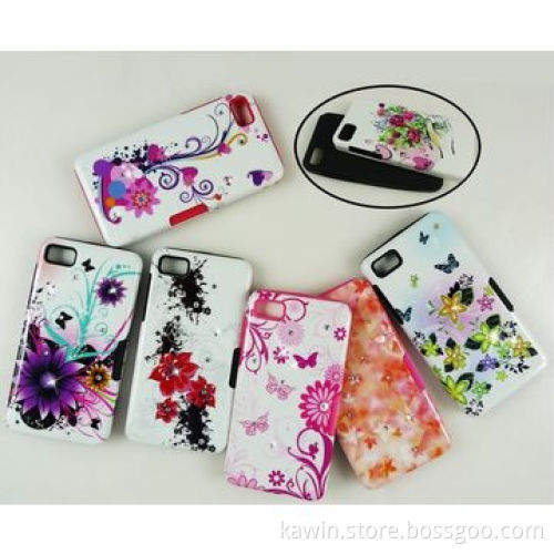 Water Transfer Printing PC+Silicone Cover for BlackBerry Z10